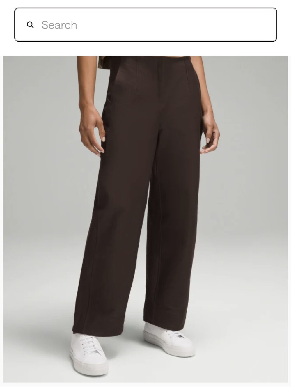 lululemon athletica Wide-Leg Pants in ESPRESSO